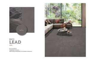 Azulejos de porcelana modernos con diseño tallado 600X1200, azulejos de gran tamaño premium para proyectos de diseño de paredes, pisos y elevaciones interiores y exteriores. - Product Image 4