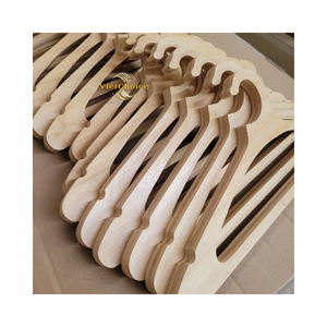 Cintres en bois VietChoice, crochets chromés en bois massif, design minimaliste pour placard, haute qualité - Product Image 4
