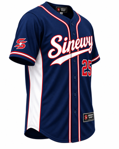 Maillot de baseball Sinewy Sport pour homme, manches courtes, personnalisé, sublimation, anti-transpiration, uniformes d'équipe, tailles adultes et jeunes - Product Image 3