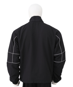 Wholesale Custom Men's Woven <b>Winter</b> Nylon Windbreaker <b>Jacket</b> Reflective Piping Mesh Lining Full Zip Sportswear OEM Private Label - Product Image 3