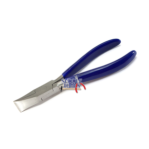 Alicates de punta plana ancha y mordazas de pato, alicates lisos de mandíbula lisa, agarre de PVC de 145MM, herramientas de fabricación de joyas de 150MM - Product Image 1
