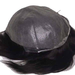 Tupé de piel totalmente polivinílica para hombres con cabello Remy indio Natural estilos de cuerpo de onda profunda reemplazo del sistema de cabello humano Real recto rizado - Product Image 4