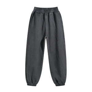 Nesta Sports Acid Washed Out Trousers Men’s Sweatpants Custom Logo Cotton Regular Fit Workout <b>Joggers</b> Elastic Waist Side Pockets - Product Image 4
