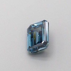 Diamante CVD de 1 Quilate, Corte Esmeralda, Azul Intenso, Pulido Excelente, Claridad VS2, Certificado, Piedra Cultivada en Laboratorio, Stock DL9 15600 - Product Image 3