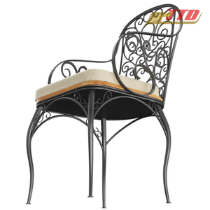 Luxury Outdoor Wrought Iron <b>Table</b> and Chairs Decorative Garden Furniture for Villas Estates and Resort Projects - Product Image 4