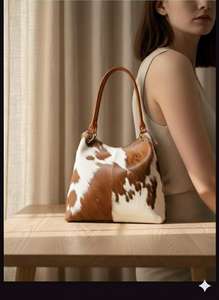 Sac fourre-tout en cuir véritable marron fait main pour femme avec fermeture éclair, couleur unie, cadeau de Saint-Valentin, sac de shopping LTB-0471 - Product Image 2