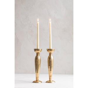 Porte-bougie en métal sophistiqué avec une finition dorée élégante et polie, adapté aux hôtels, cafés, restaurants et aux intérieurs de luxe - Product Image 5
