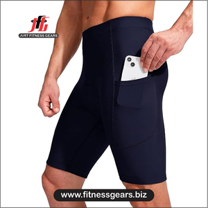 High Performance Eco-Friendly Breathable Spandex/Polyester <b>Cycling</b> <b>Shorts</b> Customizable Options Men-<b>Padded</b> Comfort Quick Dry - Product Image 3
