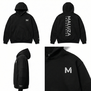 Sudadera con Capucha Unisex de Forro Polar Grueso, Bordada, para Invierno, Cálida, Informal, Colección Europa, Maluza Industries - Product Image 6