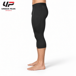 Bequeme Herren-Capri-Leggings mit elastischem Bund, atmungsaktivem Stoff und flexibler Passform für einen aktiven Lebensstil. - Product Image 4