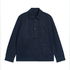 Chaqueta de Trabajo para Hombre, de Alta Calidad, Personalizada, de Sarga de Algodón, Mangas Largas, Traje de Invierno de Lona para Equipos y Empresas Profesionales - Product Image 5