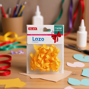 ILAN Nastro Lazo 7 mm Giallo 20 Pezzi Decorazioni Artigianali - Product Image 2