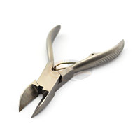 Coupe-ongles professionnel de podologie de 4,5 pouces pour ongles épais, robuste, courbé, pince coupante, pour ongles incarnés, podologie, bébé