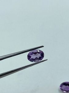 Pierre précieuse améthyste naturelle, pierre en vrac, 1,37 carat, 5x7MM, forme ovale, 2 pièces pour la fabrication de bijoux - Product Image 6