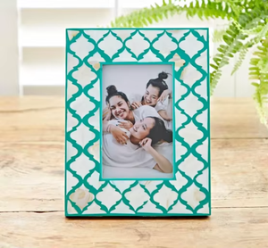 Floral Vintage Mother of <b>Pearl</b> Inlay Reflective for <b>Photo</b> <b>Frame</b> Handmade Decor Gift Couple Picture <b>Frame</b> Home Office Decor - Product Image 5