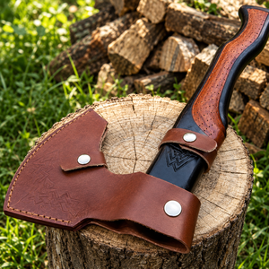 Handgefertigtes 2er-Set Bauarbeiter-Beil aus Hochkarbonstahl, Outdoor-DIY-Geschenk für den Freund mit ODM/OEM-Anpassung - Product Image 6