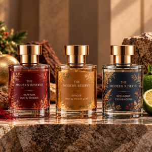 Ensemble de parfums pour hommes OEM/ODM, 3 pièces, coffret cadeau festif, parfum et emballage personnalisables au prix de gros - Product Image 3
