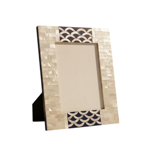 Handcrafted Mother of Pearl Photo <b>Frame</b> Wholesale <b>White</b> Mosaic MOP Picture <b>Frame</b> Tabletop Display Premium Custom Home Decoration - Product Image 6