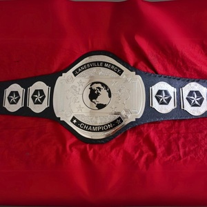 Ceinture de championnat personnalisée OEM avec logo sur mesure, plaques métalliques dorées, ceinture de trophée sportive en cuir véritable - Product Image 2
