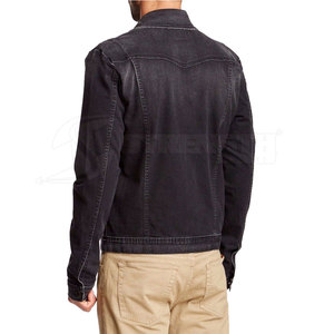 Jeans Jacket 100% Cotton Casual Outwear Cool Trendy Style Winter Fashion Men's Slim Jeans Jacket - Product Image 4