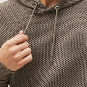 Sweat-shirt à capuche en tissu matelassé de qualité supérieure OEM pour hommes, pull en coton, vente en gros, impression personnalisée, broderie de logo, sweats à capuche - Product Image 4