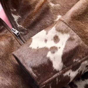 Veste matelassée en cuir de vachette véritable pour femme, mode hiver, coupe ajustée, vêtement d'extérieur standard, rembourrée en coton, fabrication OEM - Product Image 3