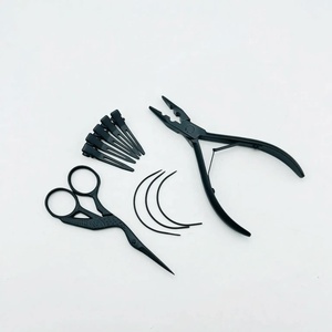 SEVMEK INSTRUMENTS Aiguille à boucle professionnelle en acier inoxydable durable pour extensions de cheveux, crochet de tirage, filer, perles, pinces micro - Product Image 6