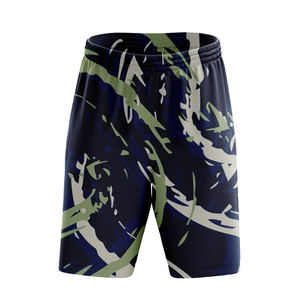 Shorts de sport décontractés pour hommes en toile 100 % polyester, coupe-vent numérique, séchage rapide, respirant, écologique, pour la plage - Product Image 4