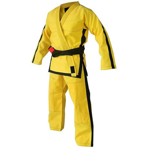 Uniforme de Jiu Jitsu más vendido, recién llegado, uniformes de BJJ hechos a medida, 100% algodón, color sólido, uniforme de BJJ para adultos con logotipo personalizado - Product Image 3