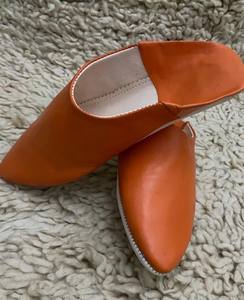 Moroccan Handmade Babouche <b>Slippers</b> Leather Indoor & Outdoor Shoes - Product Image 1