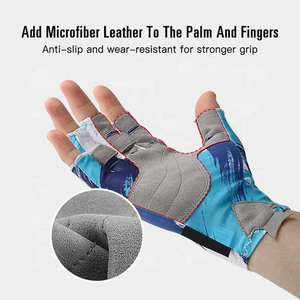 Guantes de Pesca Transpirables con Agarre para Caña de Pescar, Servicio OEM, Marca Personalizada, Suministro Directo de Fábrica al por Mayor para Deportes al Aire Libre - Product Image 3
