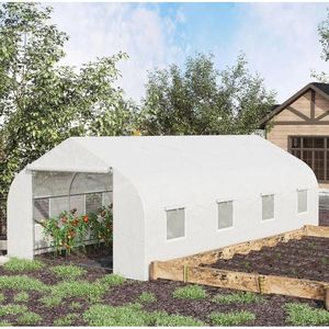 20 'X 10' X 7 'grande Tunnel Walk-In serra caldo giardino casa con porta avvolgisole - Product Image 1
