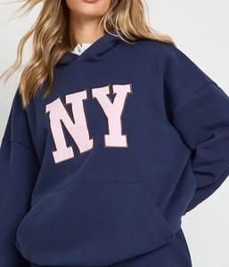 Conjunto Deportivo de Cuello Redondo para Mujer, Sudadera y Pantalones Casuales, Proveedor de Ropa al por Mayor de Marca Privada, Chándal con Ribetes - Product Image 4