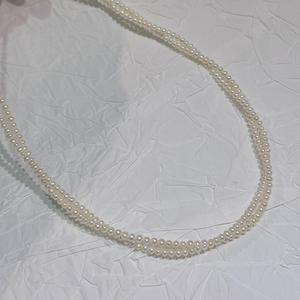 Collar de Perlas Naturales Clásico Retro para Mujer, Cadena de Plata 925 de Doble Hilo, Estilo 3-4 Estrellas - Product Image 3