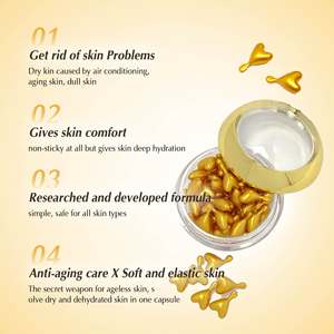 Facial Oil Capsules with Vitamin E Timeless Anti-Aging & Anti-Wrinkle Multifunctional Oil for <b>Face</b> Body & Lips - Product Image 3