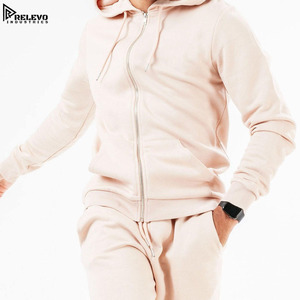 Chándal de invierno para hombre, informal, de corte regular, 100% algodón, transpirable, de secado rápido, ligero, con capucha y cordón ajustable - Product Image 3