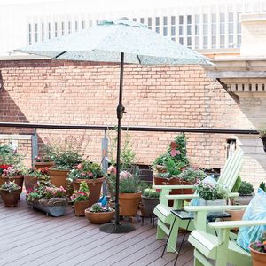 Base per ombrelli in plastica resistente resistente resistente per Patio esterno giardino prato resistente leggero per ombrelli di mercato - Product Image 3