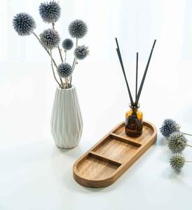 Plateau de service en bois moderne pour le thé, le café, les aliments, léger, multifonctionnel, pour la cuisine, la maison, le petit-déjeuner, les collations - Product Image 4