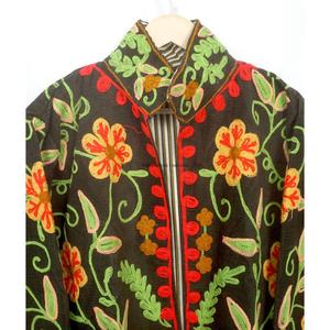 เสื้อแจ็คเก็ตคอร์ติสปักลายหรูหราแบบใหม่  สำหรับฤดูใบไม้ร่วง/ฤดูหนาว  ลายแบบดั้งเดิม  ซับในผ้าฝ้ายระบายอากาศได้ดี  ทันสมัย - Product Image 2