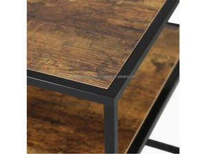 Mesa de Noche Moderna Cuadrada de Madera de Mango Maciza Hecha a Mano con Cajón y Estante |   Mesa de Noche |   Mesa de Noche para Dormitorio - Product Image 5