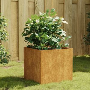 15.7 in acciaio Corten "x 16.1" x 15.7 "fioriera e fioriera resistente - Product Image 1