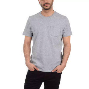 T-shirt décontracté pour homme, col rond, manches courtes, en coton respirant, coupe classique, personnalisable avec logo, qualité supérieure - Product Image 5
