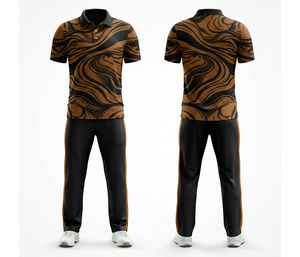 Stylish <b>Cricket</b> Uniform Custom Sublimated Design | Men Women Youth <b>Cricket</b> Wears Polo Shirt and Trouser Full Team Outfit - Product Image 6