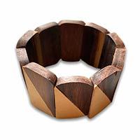 Pulseras de Madera Hechas a Mano para Mujer, Brazalete de Madera Natural, Joyería Redonda y Gruesa, Accesorios de Moda al por Mayor - Product Image 4