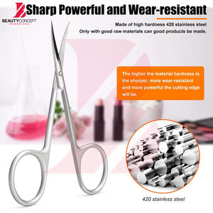 Ciseaux à cuticules en acier inoxydable de qualité supérieure, fabriqués au Pakistan, dernier modèle 2026, outil de soin des ongles de qualité professionnelle - Product Image 2