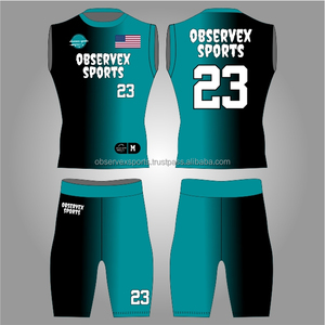 Tenue de football 7v7 à compression ajustée, maillot et short de flag football, uniforme d'équipe - Product Image 1