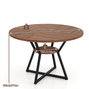 Mesa de Comedor de Vidrio Templado Transparente Contemporánea con Base de Metal Negro, Decoración para el Hogar, Gran Venta - Product Image 3