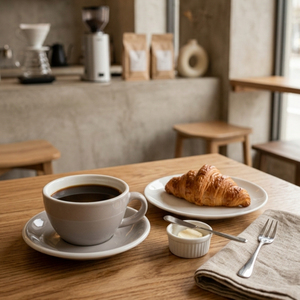 Customizable Stoneware Cappuccino Latte Cup and Saucer <b>Set</b> Hotel Cafe Restaurant <b>Coffee</b> Tableware Ceramic Tea <b>Mug</b> - Product Image 4