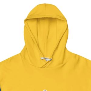 Sudadera con Capucha para Mujer, Invierno, Bordada, Amarillo y Azul, con Gráfico del Escudo Griego de Sigma Gamma Rho, Manga Larga, con Cordón Ajustable, Informal - Product Image 3