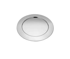 Assiette ronde classique en acier inoxydable de qualité supérieure, écologique, finition miroir, pour servir à la maison et au restaurant - Product Image 2